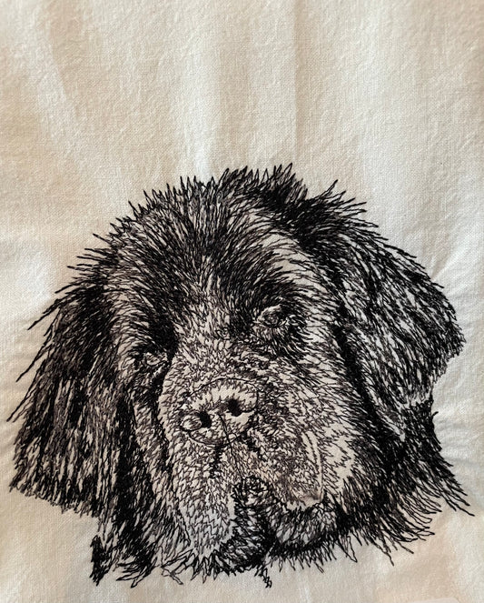 Tea towel Newfie