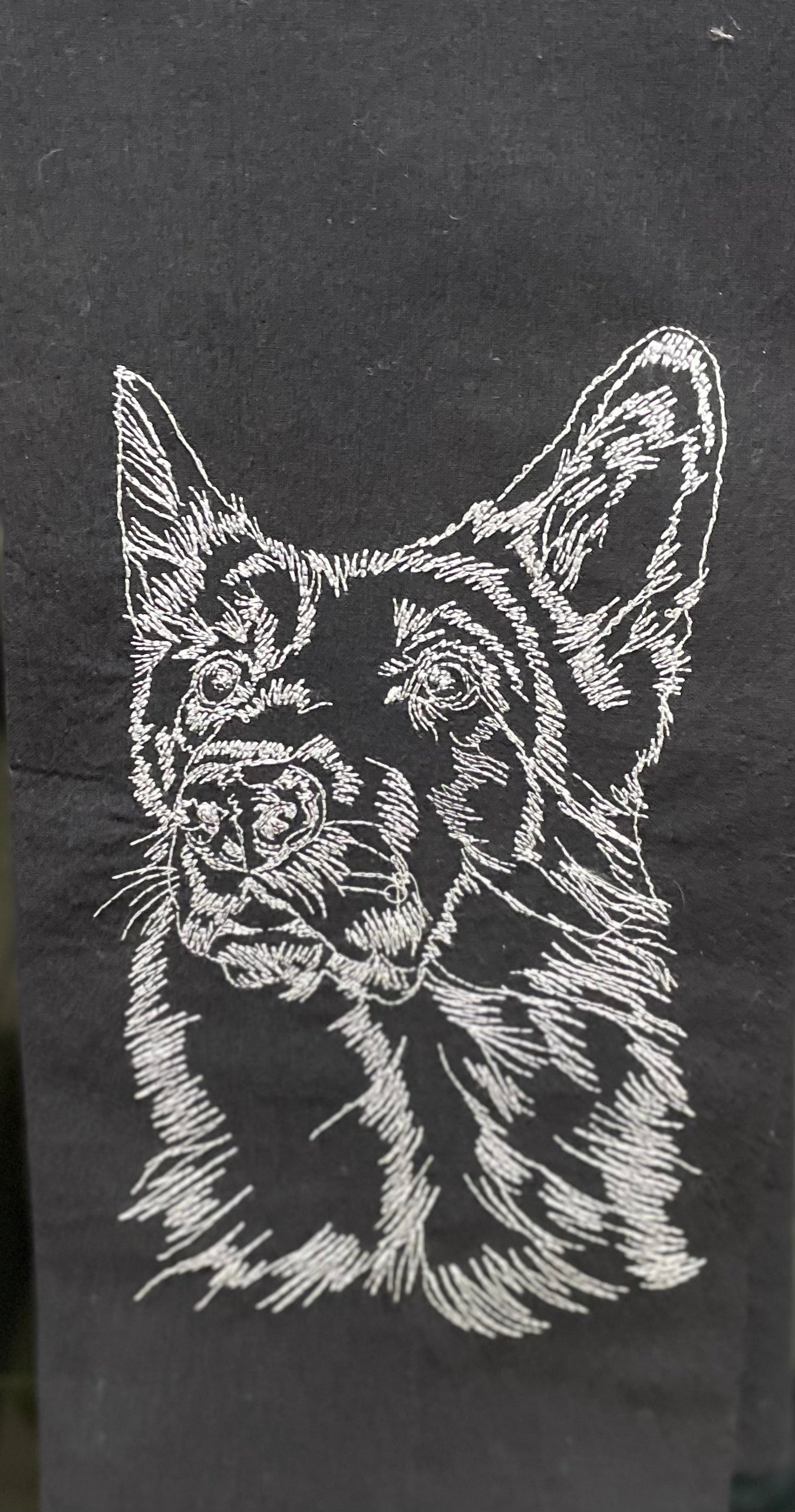 German Shepard Tea towel