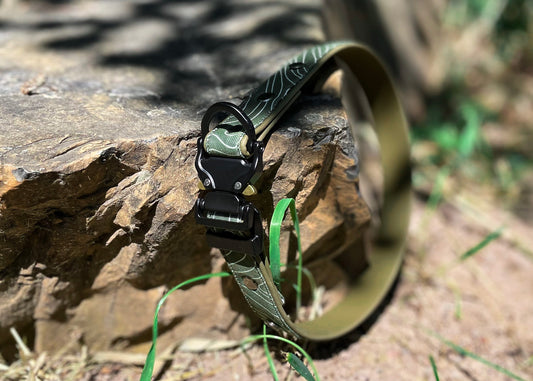 Natural Topo Dog Collar