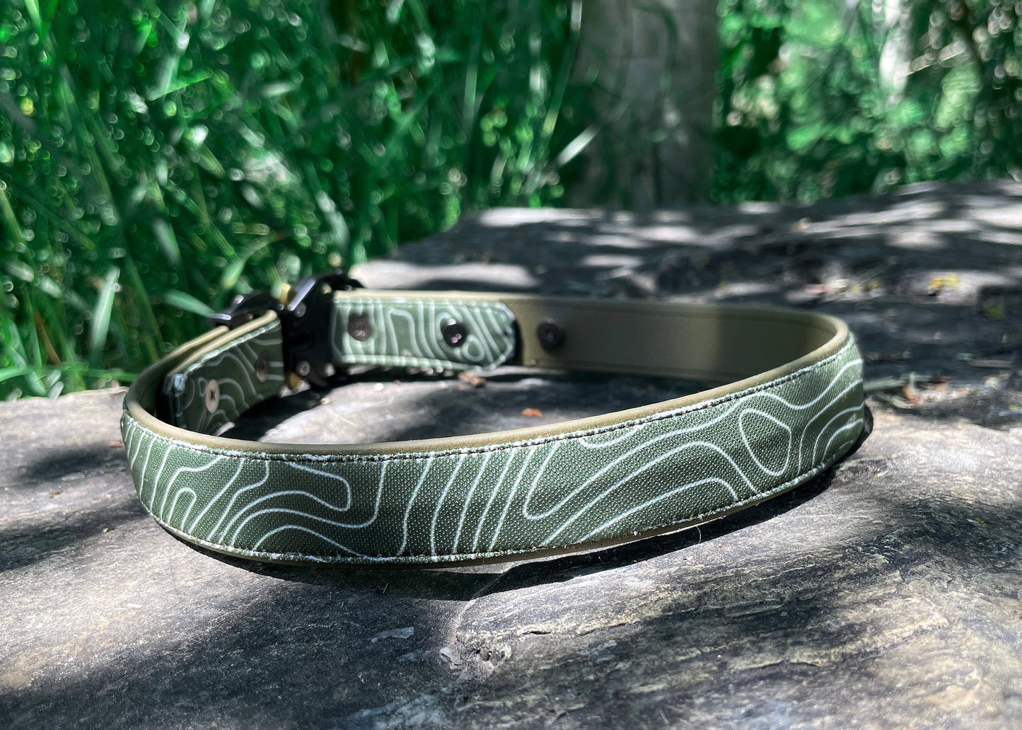 Natural Topo Dog Collar