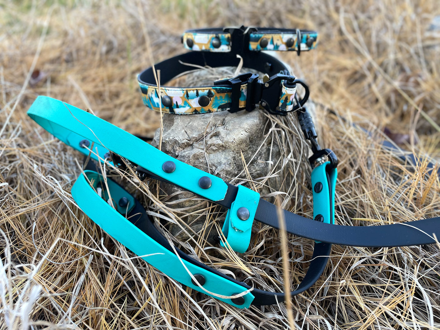 Geo Forest Dog Collar