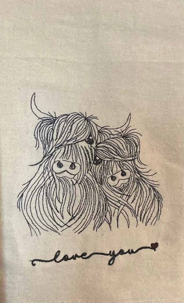 Cows Tea Towel