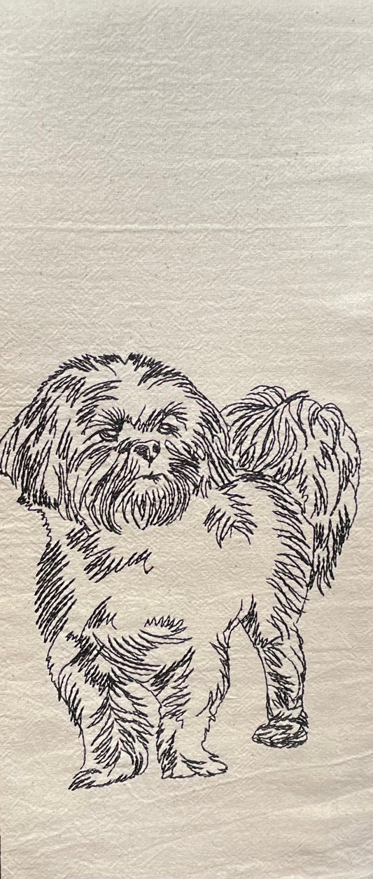 Shitzu Tea towel