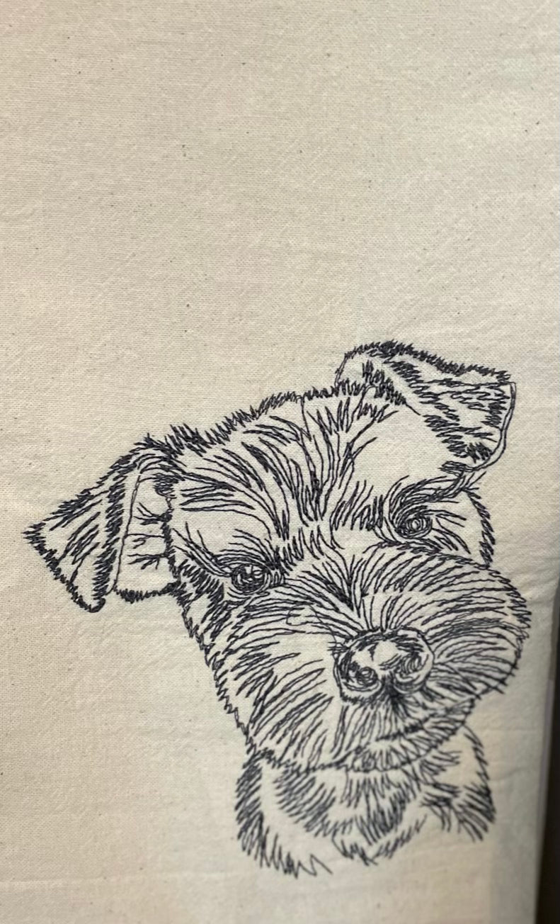Terrier Tea towel