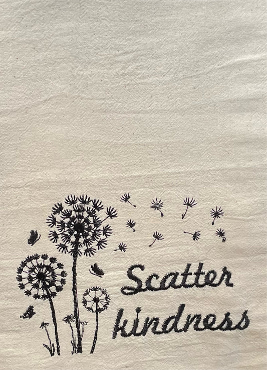 Scatter Kindness Tea towel
