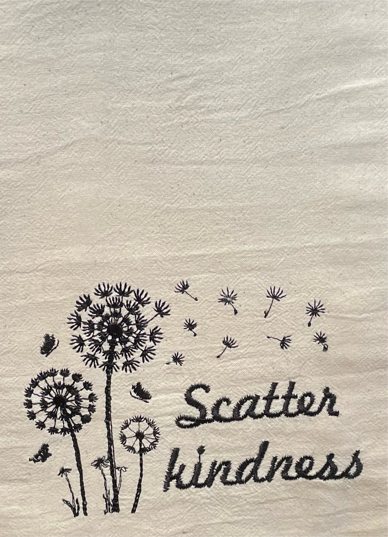 Scatter Kindness Tea towel